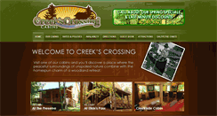 Desktop Screenshot of creekscrossingcabins.com
